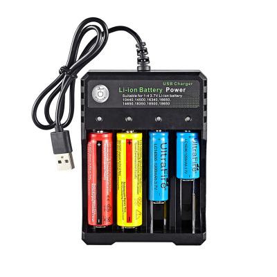 China UniversalÂ   4 Slot Charger Usb Smart Battery Charger For 3.7v Li Ion 10440 14500 16330 16340 16650 14650 18350 18500 18650 Battery Charger for sale