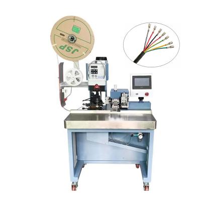 China Fully automatic multi core cable stripping and terminal crimping crimping machine sheathed wire stripping crimping at the same time for sale