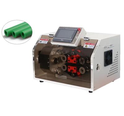 China ABS Rigid Hard PVC pp Tube Cutting Machine Automatic Rotary Rigid Hard Tube Rotary Cutter Without Burr for sale