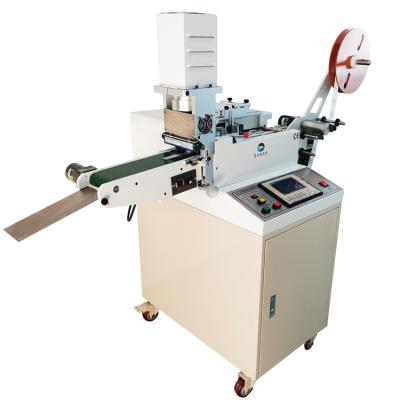 China Hotels Automatic Ultrasonic Printing Nylon Taffeta Label Cutting Machine ALC-203 for sale