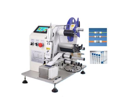 China High Speed ​​Semi Automatic Food Tube Power Cable USB Wire Labeling Machine Sleeve Labeling Machine Tube Labeler for Tubes for sale