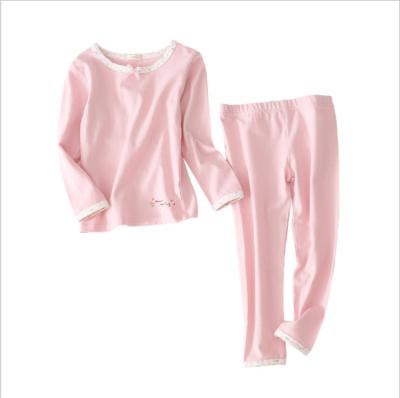 China Cotton Kid Boutique Pajamas Set Korean Fashion Two Piece 100% Cotton Nightgowns for sale