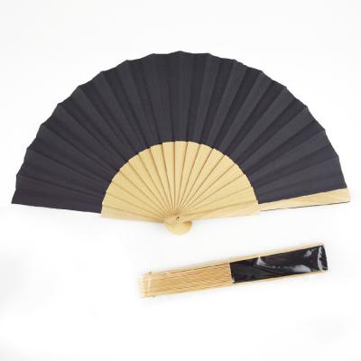 China Wholesale Custom Japan Vintage Logo Print Japanese Folding Hand Held Fan Wooden Hand Held Fan for sale