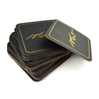 China Sustainable Shenzhen Manufacturers Custom Printed Beer Coasters Cardboard for sale