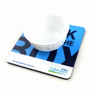 China Wholesale Viable Anti-skid Rubber Coaster Square Cup Mat Coffee Tea Coaster For Drinks for sale