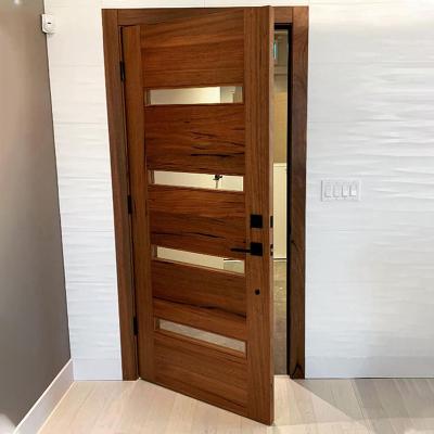 China Best Quality Sound Insulation Skyland American Style For Interior Door Oak Wood Solid Swing Doors for sale