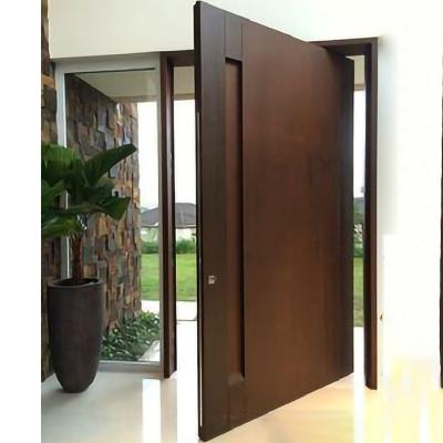 China Skyland Modern Design Main Entry Front Doors For Houses Solid Exterior Wooden Pivot Door for sale