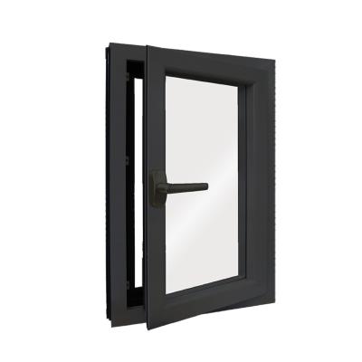 China EU Market High Quality Passive Swing House Use High Safety Aluminum Tempered Glass Window Energy Saving Casement for sale