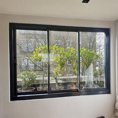 China Magnetic Screen Skyland Aluminum Sliding Windows With Hurricane Impact Feature for sale