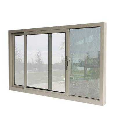 China Custom Made Texas Project Case Magnetic Screen and Double Cheap Insulated Sliding Windows for sale