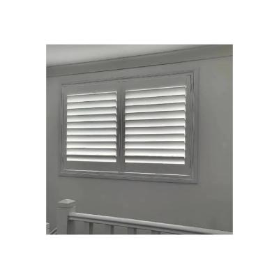 China San Francisco Waterproof With Thermal Break Profile Aluminum Window French Shutter With Adjustable Panels for sale