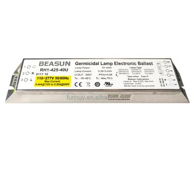 China BEASUN electronic ballast RH1-425-40U preheat start 10W 15W 20W 25W 30W 35W 40W electronic ballast for UV lamp for sale