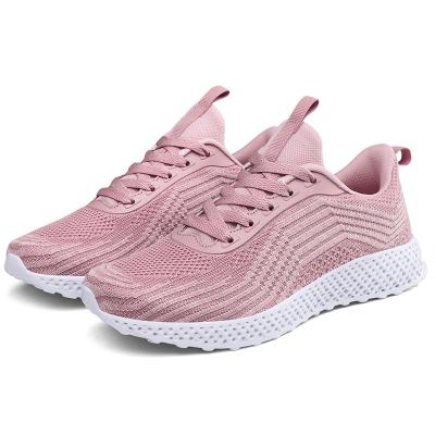 China Pink Color Supportive Tennis Shoes , Comfortable Stylish Tennis Shoes for sale