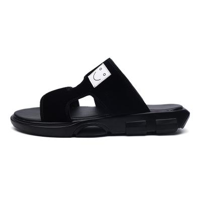 China Black Flat Slipper Sandals , EVA Sandals And Slippers Athletic Look for sale