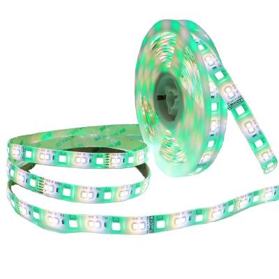 China Hotel direct factory ETL CE ROHS approved LED 2835 5050 SMD five-color LED strip, RGBWW RGBCW RGBNW LED strip color optional. for sale