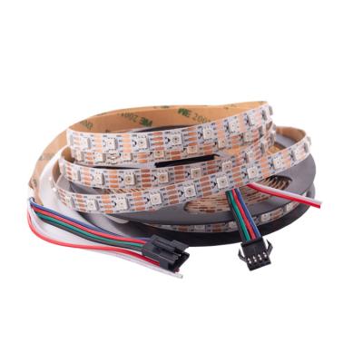 China Warehouse Ws2811 Led Strip Side-emitting Smd5050 Digiatl RGB Led Strip Light 60leds 5m/roll Dream Color Ucs2904 Rgbw Strip Light for sale