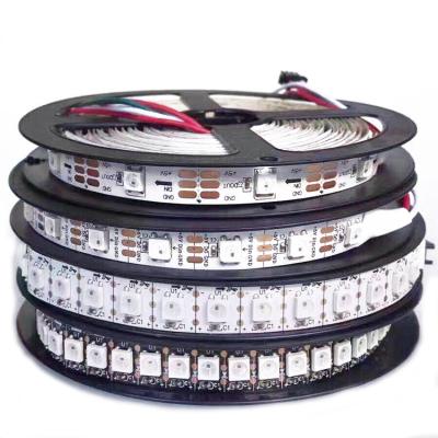 China Warehouse Smd5050 Sk6812 Ws2812b Led Strip Non-waterproof Digital RGB/rgbw Tape Backing Strip Led 144 Pixels In Meter 5v DC for sale