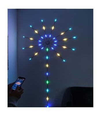 China Commercial Accessible Ws2812b Individually Digital Fantasy Color Fireworks LED Magic Strip For Living Room And Balcony for sale