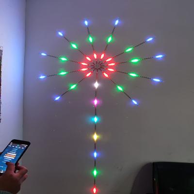 China Atmosphere Lamp 5V 5050 2812b Color Changing Blue Music Timing Mode Tooth App Phone Control USB RGB Firework LED Smart Strip Lights for sale