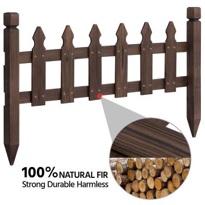 China Easily Assembled Solid Wood Outdoor Support Garden Fence For Earthen Decoration for sale