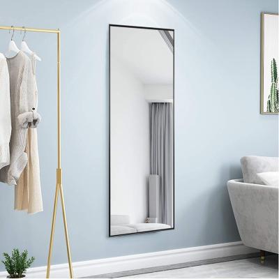 China Contemporary Full Length Floor Mirror With Horizontal / Vertical Standing Wall Mounted Mirror Stand Hanging for sale