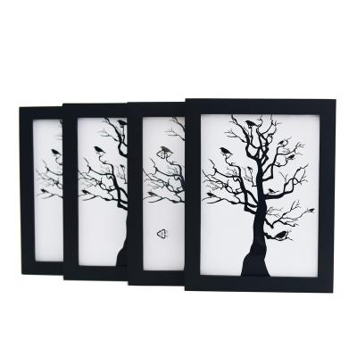 China Simple Cheap Custom Style 8x10 Picture Wood Picture Frame In Bulk for sale