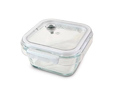 China Square Microwavable PP Food Storage Container With Tritan Valve Lid (405ml, 900ml, 1350ml, 1650ml) for sale