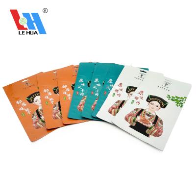 China Custom Printed Three Sides Aluminum Foil Plastic Bags Moisture Proof For Air Dried Bacon Packaging for sale