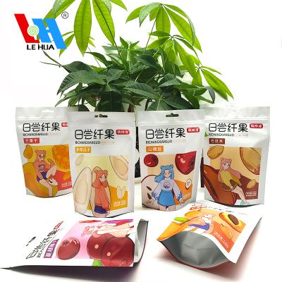 China Matte Frosted Aluminum Foil Custom Moisture Proof Stand Up Doypack Pouches Zipper Resealable Bags For Nuts for sale