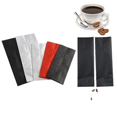 China Custom Resealable Aluminum Foil Pouch Zipper Lock Coffee Bag Moisture Proof Packaging With Valve for sale