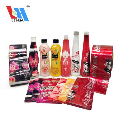 China Waterproof Water Bottle PVC Shrink Sleeve Label In Roll For Machine Use Good Quality Shrink Label For Bottle Packing for sale