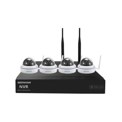 China Metal Dome IP Camera 2.0mp NVR Kit HD IP CCTV Security Camera System for sale