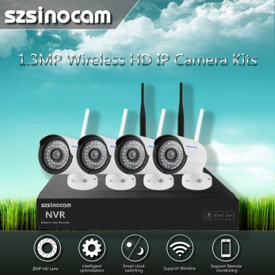 China 2.4GHZ Full WIFI Nvr Ip Camera Kit Easy Installtion Safty Security for sale