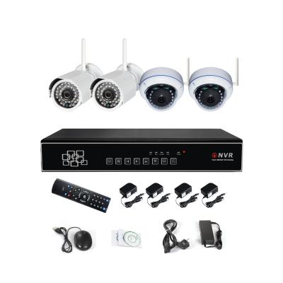 China 1080P 4 Channel Wireless NVR Kits Combined Packages CCTV Systems for sale