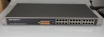 China 24 Ethernet-Schalter Hafen 10M/100M POE, Unmanaged POE Schalter 15.4W IEEE802.3af zu verkaufen