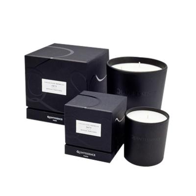 China Recyclable Custom Round Cylinder Box Candle Set Candles Cardboard Jar Lid And 3 Empty Wick Jars Lids Gift Boxes for sale