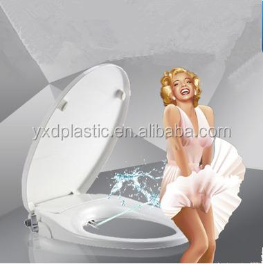 China Plastic Spout Self-cleaning Toilet Cover Water Pressure Controllable Bidet Seats for sale