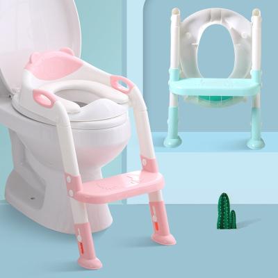 China Super Soft High Quality Foldable Potty Seat,Adjustable Height Baby Toddler Baby Potty Ladder,Baby Potty Training Baby Toilet for sale