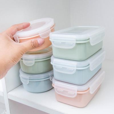 China Mini Plastic Sustainable Microwave Safe Food Container , Food Container With Lids for sale