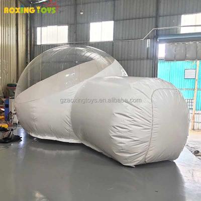 China Outdoor giant transparent inflatable bubble tent dome camping tent clear white room for outdoor events for sale 3M diameter or customized for sale