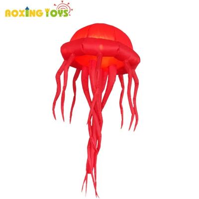 China Oxford 2m led light up inflatable jellyfish balloon hanging advertising inflatables for party wedding nightclub concert free shipping for sale