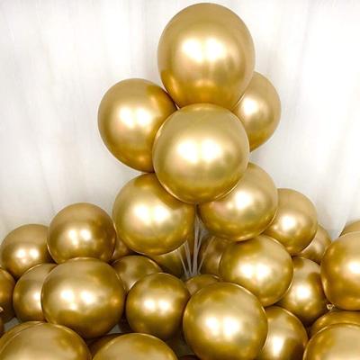 China Hot Selling Gift Toy Chrome 12inch New Latex Balloons Pearl Metallic Latex Balloon For Party Decorations for sale