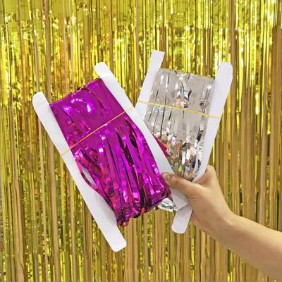 China Wedding Backdrop 2/3meter Wholesale Aluminum Colorful Birthday Party Wedding Curtain For Party Decoration Supplies for sale