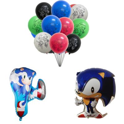 China Toy Gift 12pcs/set Helium Quality 12 Inch 2.8g Latex Balloon Party Decoration Sonic Foil Helium Balloon for sale