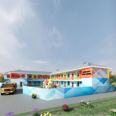 China Modern Attractive Modern Real Estate Design Luxury Prefab Elementary School Builidng for sale