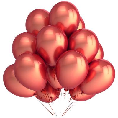 China Festival Decoration Pick 5 Inch Metal Balloon 100pcs Birthday Party Decoration Shopping Mall Arranged with Net Red Chrome Metal Balloon for sale