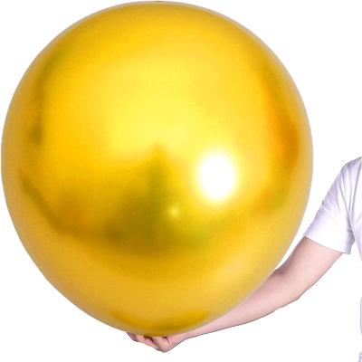 China Eco-Friendly Materials 36 Inch Balloons Metallic Gold Chrome Green Silver Globos Metalicos Happy Birthday Balloons Metallic Metal Balloon for sale