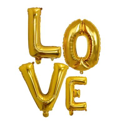 China 32 Inch Valentine Day Party Supplies LOVE Balloons for Wedding Decorations Reusable Foil Balloons for sale