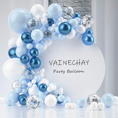 China High Quality Birthday Party Balloons Blue Arch Kit Ensures Wedding Decoration Latex Cartoon Birthday Balloon Set for sale