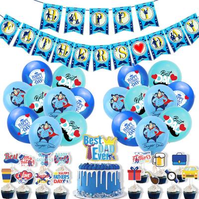 China High Quality Father's Day Party Decorations Kit Banner Hanging Swirls Celebration Birthday Party Supplies for sale